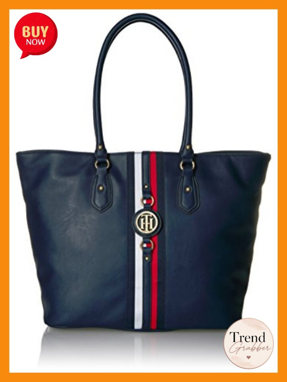 Nylon Travel Tote Bag with Zip Pockets Lightweight Satchel Purse